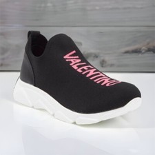 Valentino by Mario Valentino Queenie Slip on Womens SZ 9 Logo Sneakers Shoes