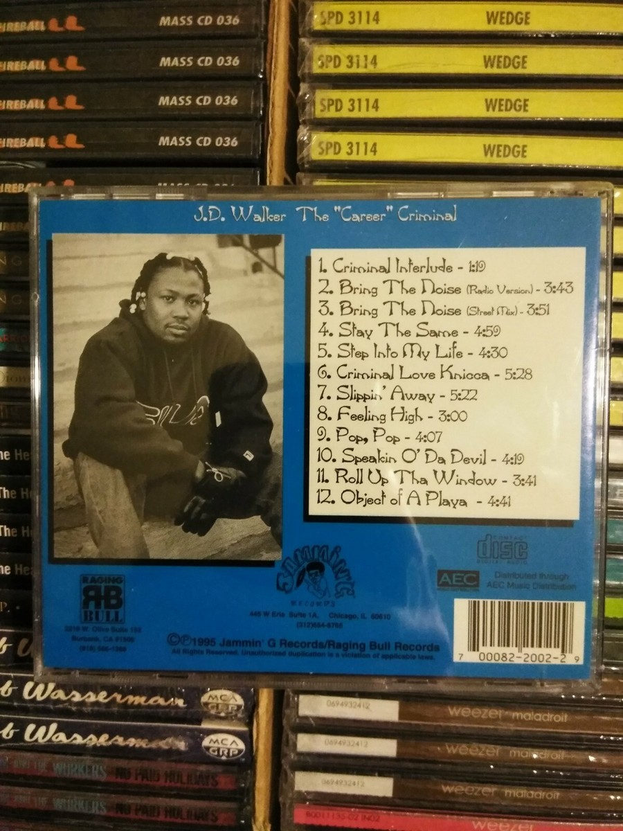 洋楽 G RAP!!J.D. WALKER/THE CAREER CRIMINAL J.D. WALKER / The Career Criminal CD 1995 New Sealed PA