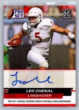 2022 Pro Set Draft #PSA-LC1 Leo Chenal Autographs
