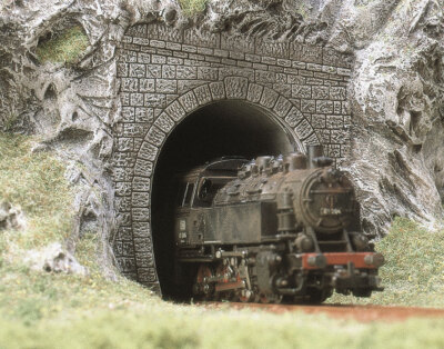 BUSCH 8190 Spur N Zwei eingleisige Tunnelportale 