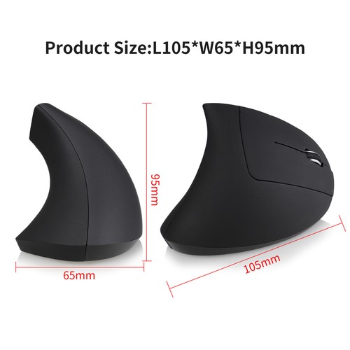 ABS Optical Vertical Mouse Ergonomic Upright Mouse for Office Home Notebook - Picture 10 of 12