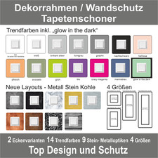 Design Rahmen Tapetenschoner  Wandschutz Schutzrahmen Dekorrahmen Lichtschalter