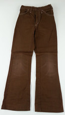 Sears Retro Vintage Kids Brown Denim Pants Size 12