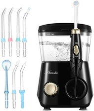 Water Flosser, ATMOKO Oral Irrigator with 8 Tips (6+1 Toothbrush+ 1Tongue Cleane