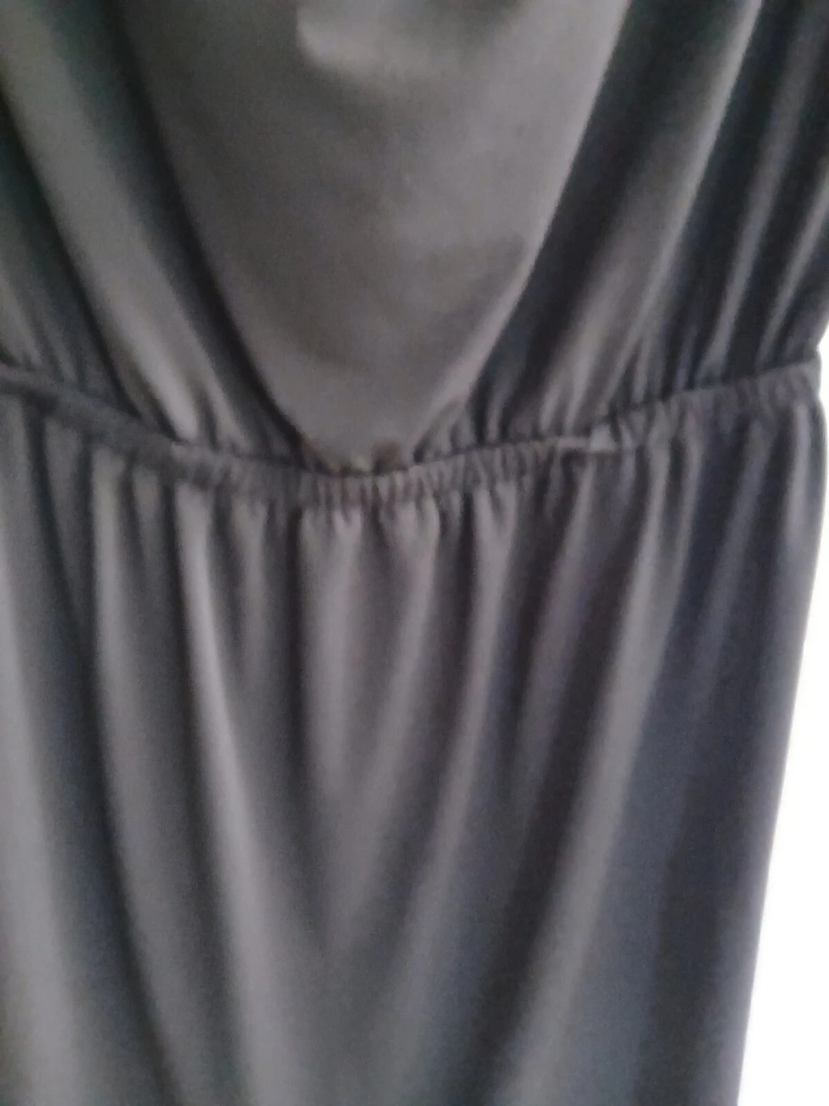 Abito donna Michael Kors piccolo spalle fredde manica lunga sopra ginocchio nero maglia