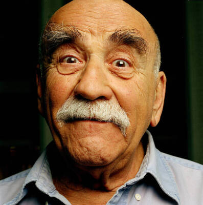 English actor Warren Mitchell 2003 Old Photo 2