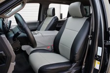 Ford F-150 2015-2018 Blackgrey Leather-like Custom Made Fit Front Seat Cover Ford F-150 2015-2018 Blackgrey Leather-like Custom Made Fit Front Seat Cover