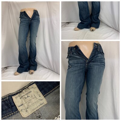 Tavernity So Jeans Sz 26 Blue  Carnaby 22  Flare Medium Wash NWT YGI N1-508CG
