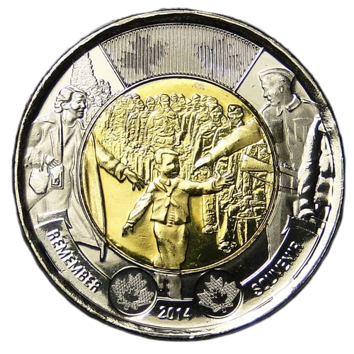 2014 Canada Toonie — photo from the most recent tracked eBay sale