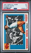 1955 Topps All-American Football #21 Whizzer White (correct Bio) PSA grade EX 5!