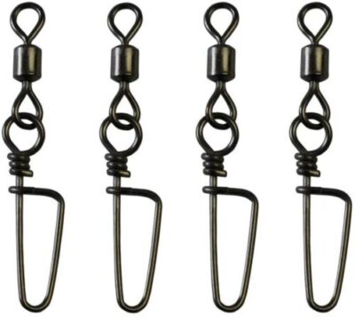 50 Fishing Lure Rolling Swivel Coastlock Snap Stainless Steel 1/0-4/0 99-198lbs
