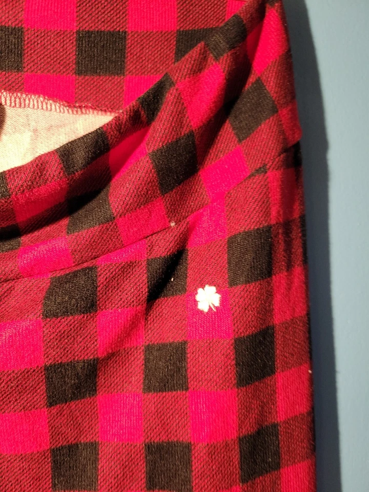 Pantalones de pijama de franela rojos/negros Lucky Brand Los Angeles para mujer talla L  Foto 2 de 4