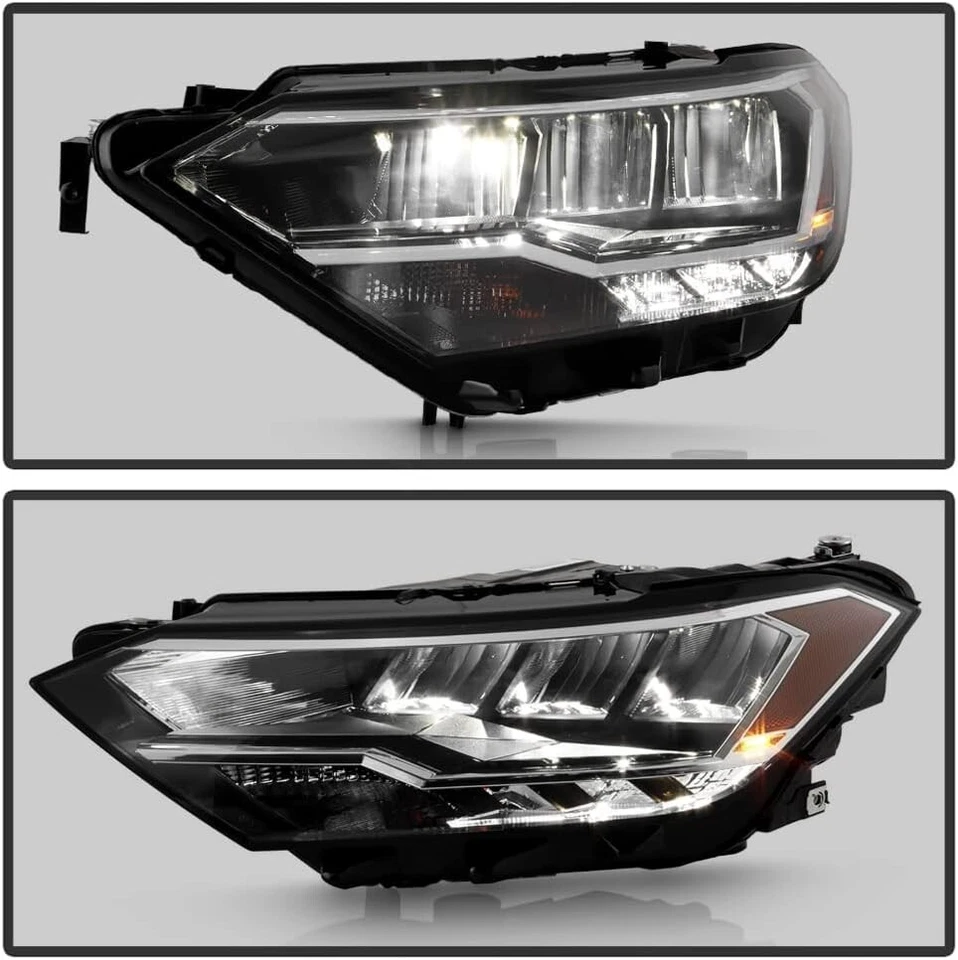 For 2019-2023 Volkswagen Jetta Non-Projector LED DRL Headlights Headlamps Pair - Image 4 of 4