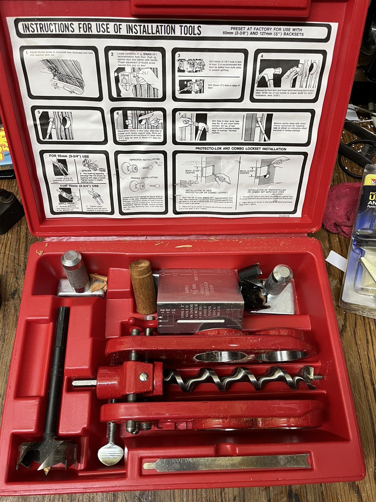 Kwikset Installation Kit Professional Door Lock Installation Tool Kit