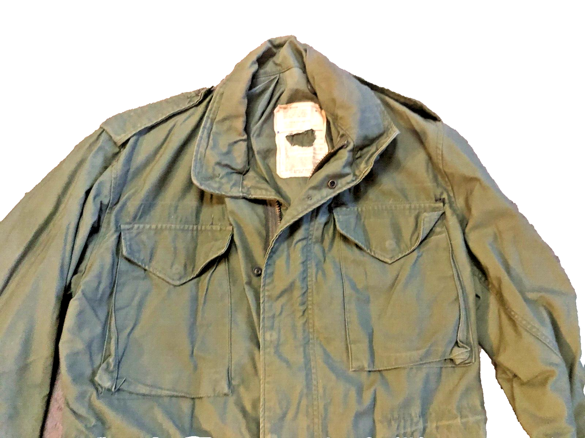 Military Fatigue Small Reg Field Jacket Coat OD-Green US