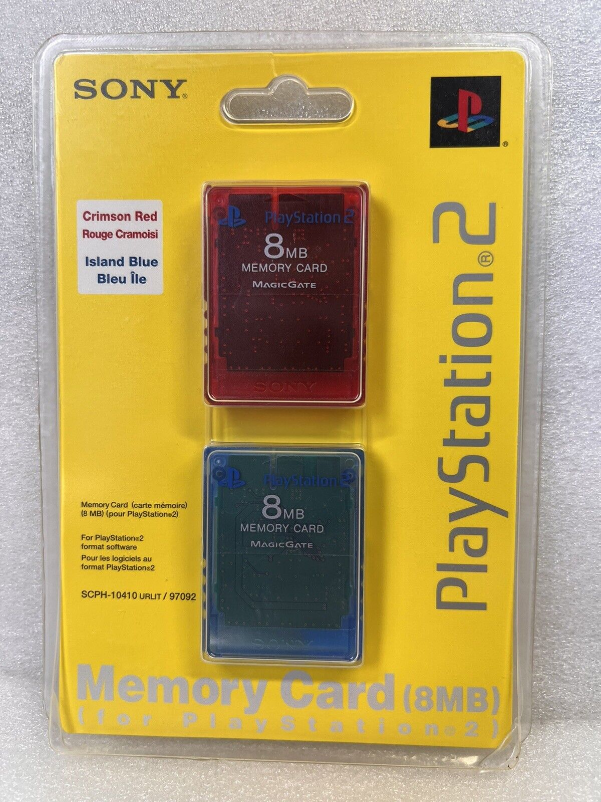 PS2 Memory Card Crimson Red by Sony