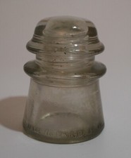 Vintage Clear Glass Insulator Made in USA