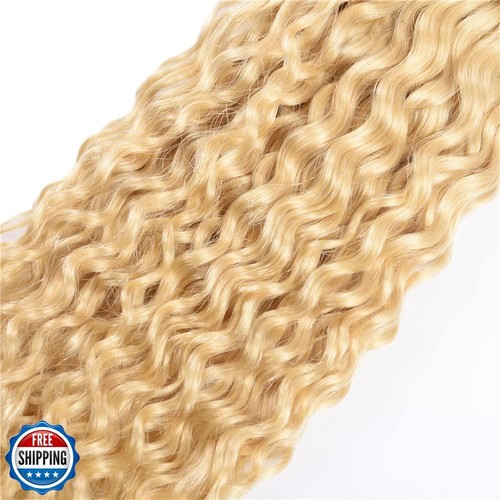 613 Curly Bundles Human Hair Blonde Bundles Peruvian Unprocessed Virgin Hair - Picture 5 of 5