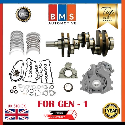 RANGE ROVER JAGUAR EVOQUE 3.0DIESEL 306DT CRANKSHAFT WITH ENGINE REBUILD KIT NEW