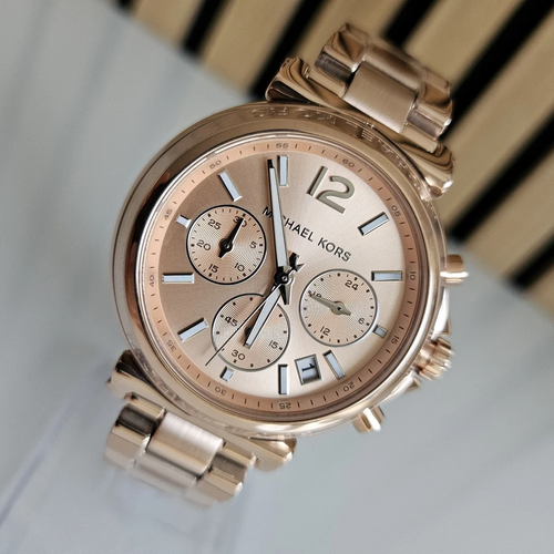 Michael Kors Maren MK7494 Damen Rose Gold Chronograph Uhr, 40mm - Bild 10 von 10