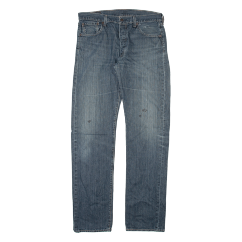 LEVI'S 501 Jeans Mens Blue Regular Straight Denim W34 L36 - Picture 1 of 6