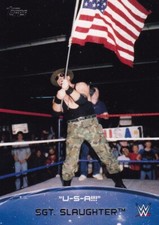 Sgt Slaughter WWE Wrestling Trading Card 2/10 Topps 2015 Wrestler WWF HOF