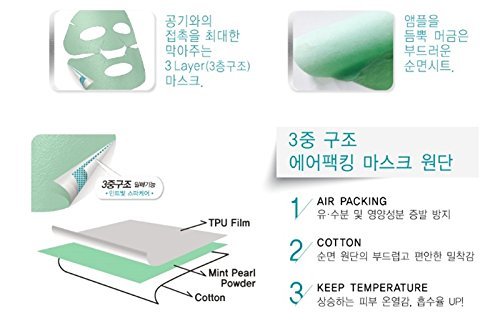 MEDIHEAL Airpacking Mint Wrap Face Mask Sheet 18ml x 10ea - Picture 3 of 3