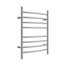 HEATGENE Towel Warmer 8 Bar Plug-in Curved Bath Towel Heater Towel Warmer for...