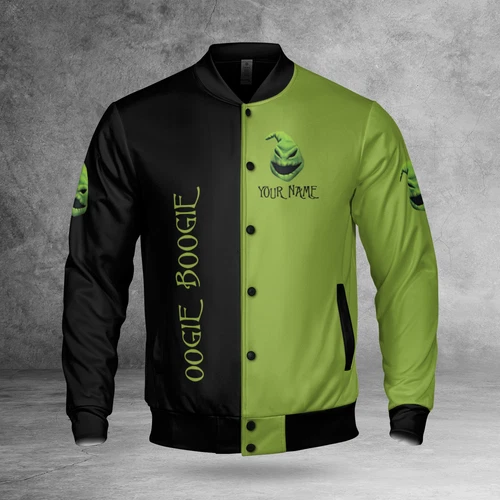 Personalized The Nightmare Before Christmas Oogie Boogie Black & Green Jacket