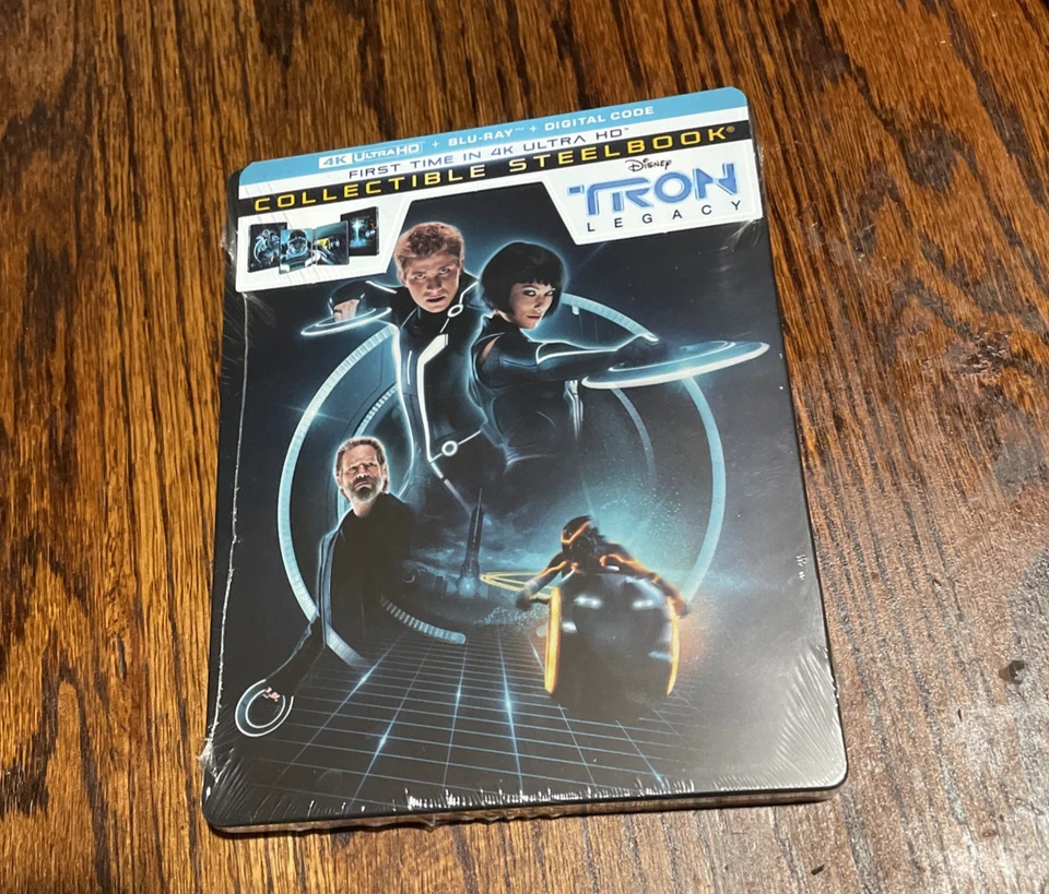 Tron: Legacy 4K Steelbook (2010) (Ultra HD, Blu-ray, Digital) NEW OOP Sealed - image 3 of 4