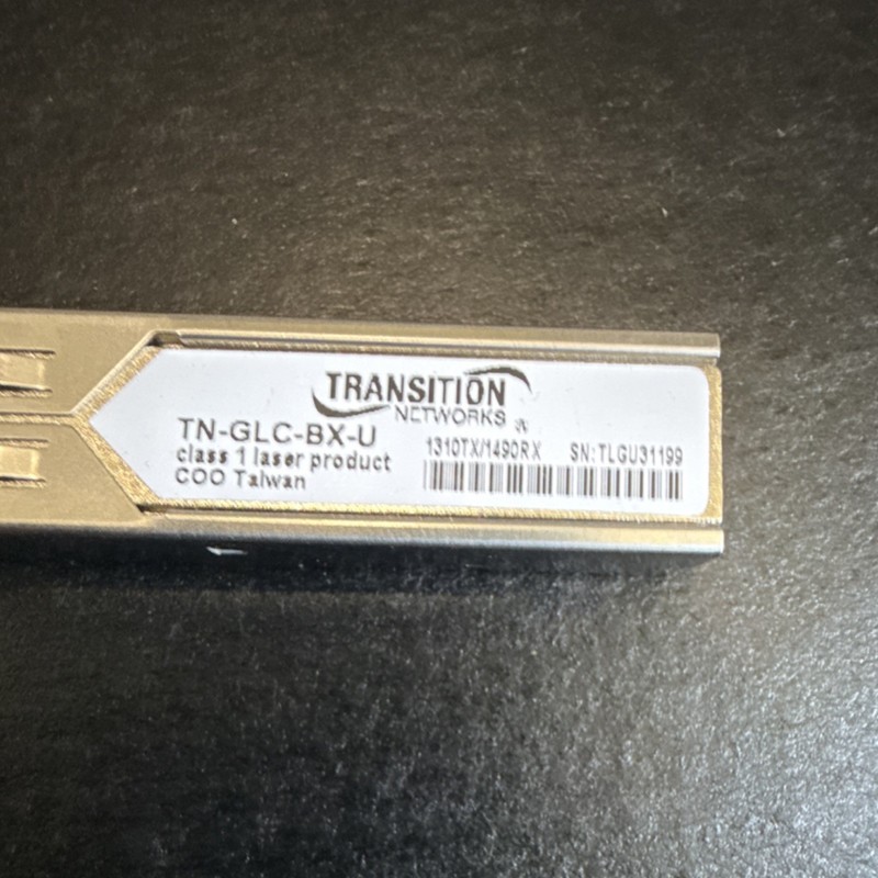 Transition Networks TN-GLC-BX-U SFP Module 1310TX/1490RX Network Port Expansion