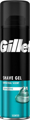 Gillette Classic Sensitive Bartpflege Rasiergel Männer, Für Empfindliche Haut  
