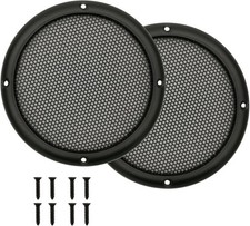 2Pcs 3.5" Speaker Grill Cover, Car Home Speaker Subwoofer Guard Protector, Metal