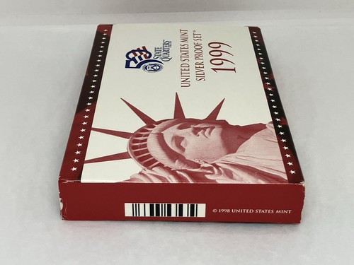 1999-S U.S Mint 9 Coin Silver Proof Set w/ OGP Box And COA - 第 14/15 張圖片