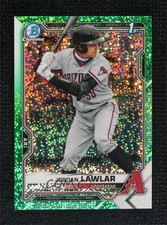 2021 Bowman Draft Chrome Green Sparkle Refractor 55/99 Jordan Lawlar 0us5
