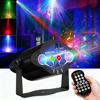 RGB UV 480 Muster Sound Active LED Laser Projektor Lichteffekt Party Halloween