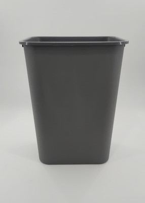 Amazon Basics Lightweight Rectangular Commercial Office Wastebasket, 10 Gallons