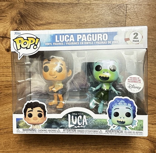 Funko Pop! Pixar Luca Disney Parks Exclusive 2-Pack Metallic Paint Luca Paguro