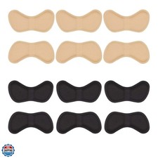 6 Pairs Heel Stickers Liner Cushion Pads for Loose Shoes Self-adhesive Shoe F...