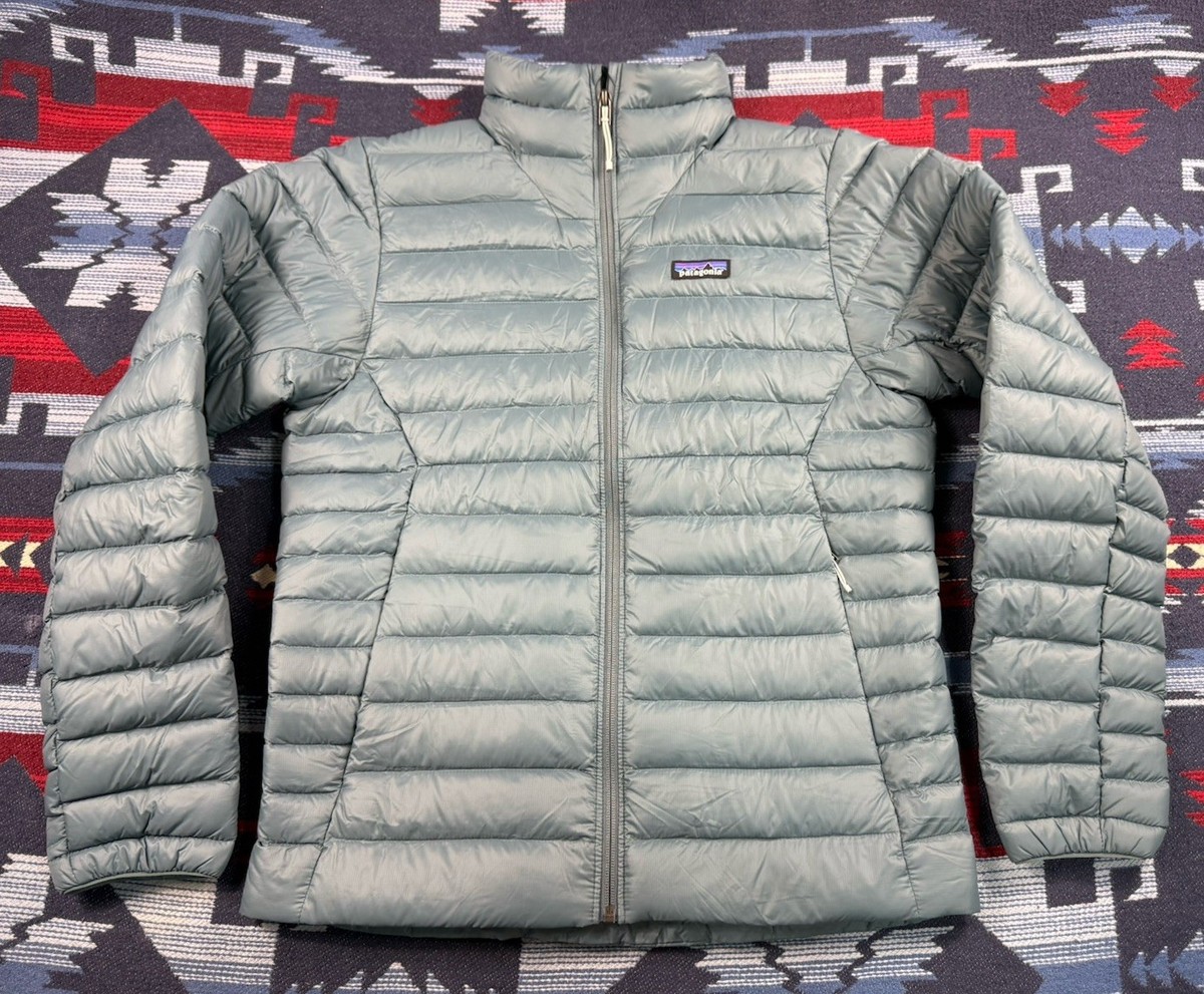 Patagonia Men's Down Sweater Full Zip Jacket Sz S Nouveau Green