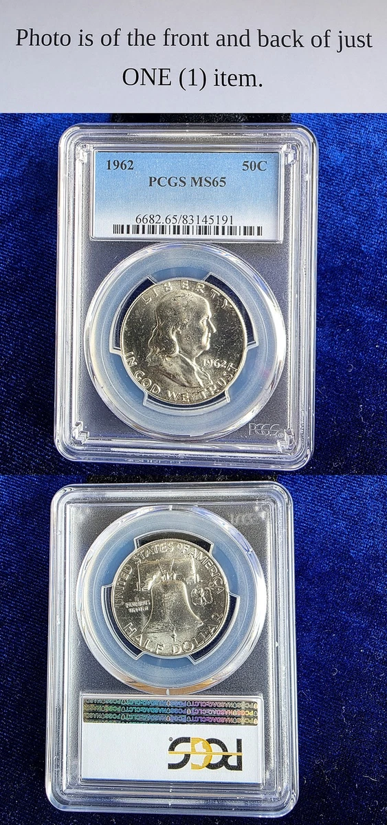 MS 65 Graded 1962 Franklin Half Dollars (1948-1963) for sale | eBay
