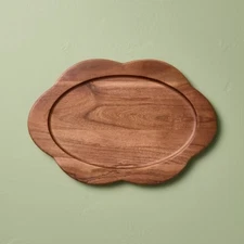 Wood Scallop Oval Tray - Hearth & Hand™ with Magnolia