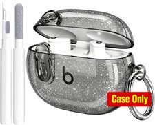 Beats Studio Buds/Studio Buds Plus Case Cover Clear 2021/2023 with Cleaner Kit