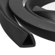 35/64"x 15/32"x 6.6ft Rubber U Channel Edge Trim Flat Type Fit for 9.5-10mm Edge