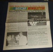 1987 Nascar Newsletter 16 Page Paper