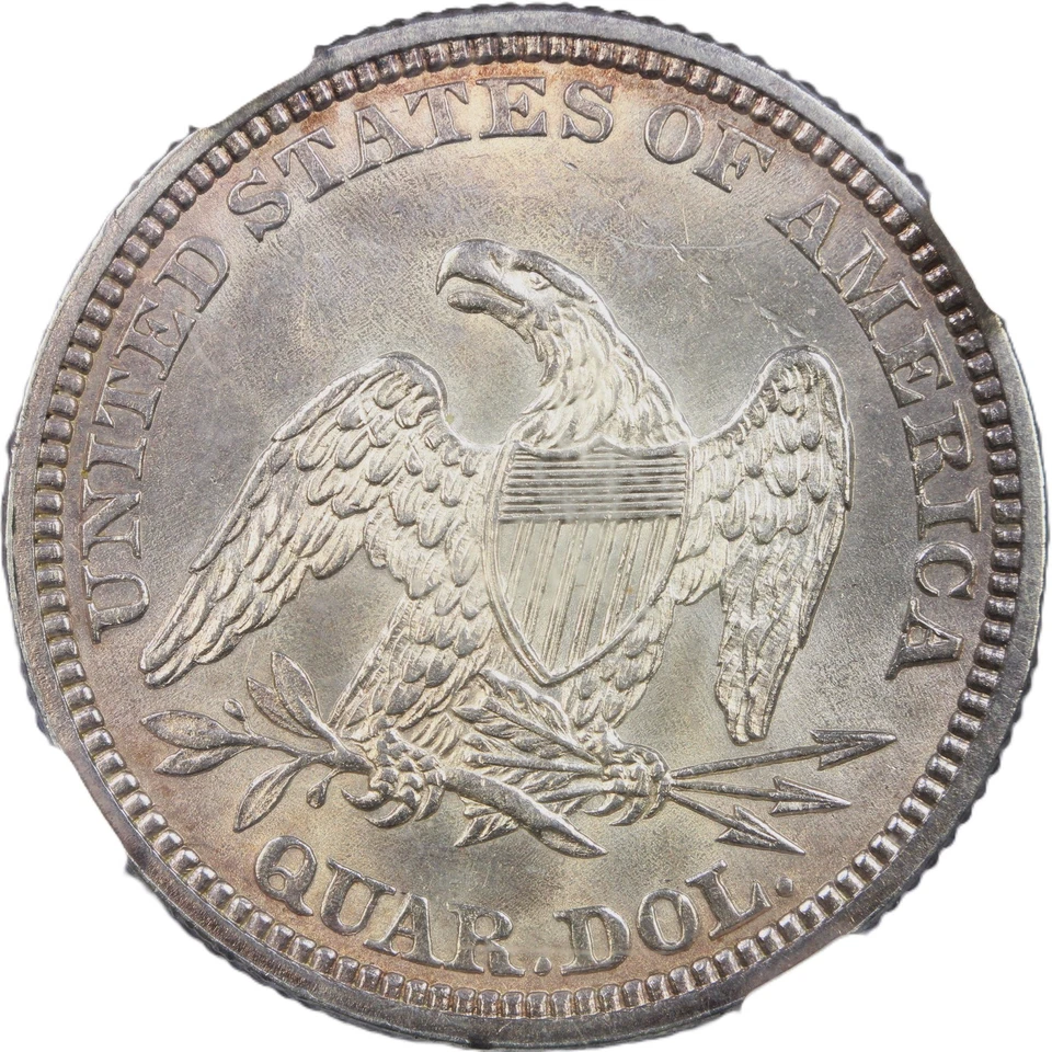 1859 25C NGC MS61 - Liberty Seated Quarter - Image 4 of 4