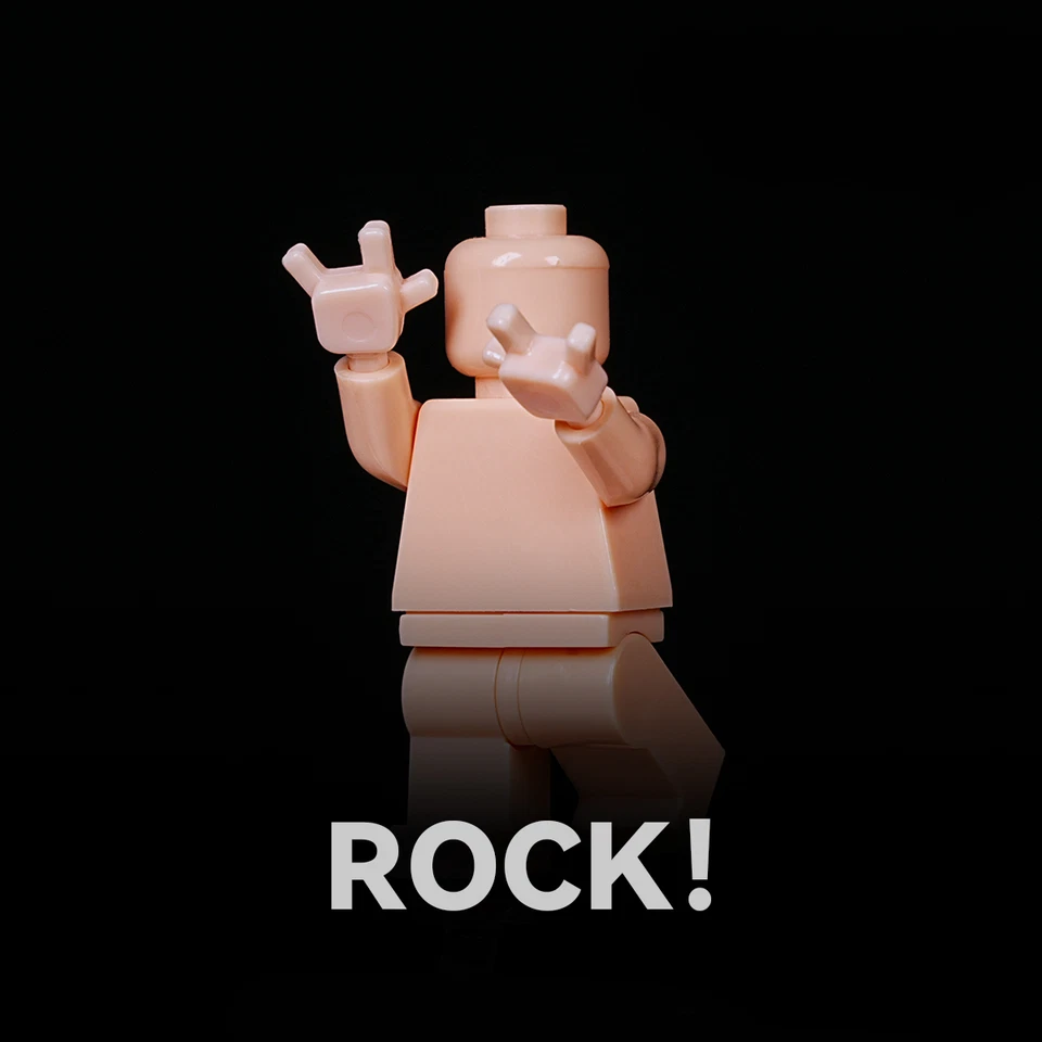 Custom Minifigure Hands Accessory Set – 10 Pairs Hand Gestures for Building Bloc - Image 2 of 4