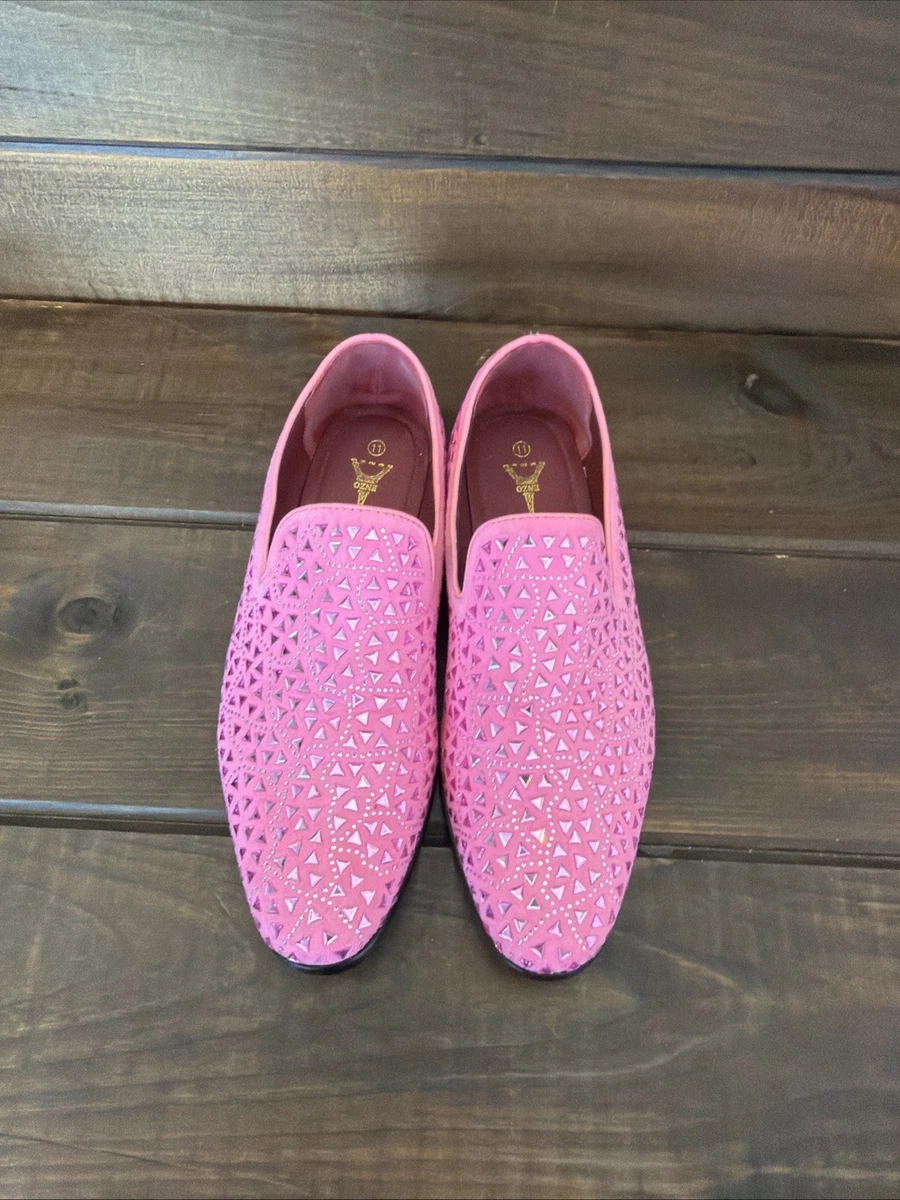 pink sparkly mens dress shoes Dolce & Gabbana Pink Sequin Embellished Men Derby Dress Men's Shoes
