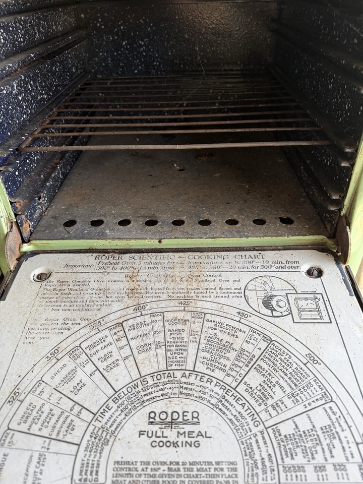 Roper Gas Stove Mint Green Color Great Used Condition 1920’S-1930’S ...