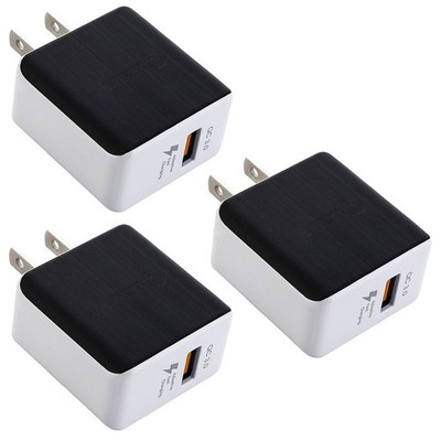 3x Adaptive Fast Charging USB Wall Plug Charger For Samsung Galaxy iPhone Google